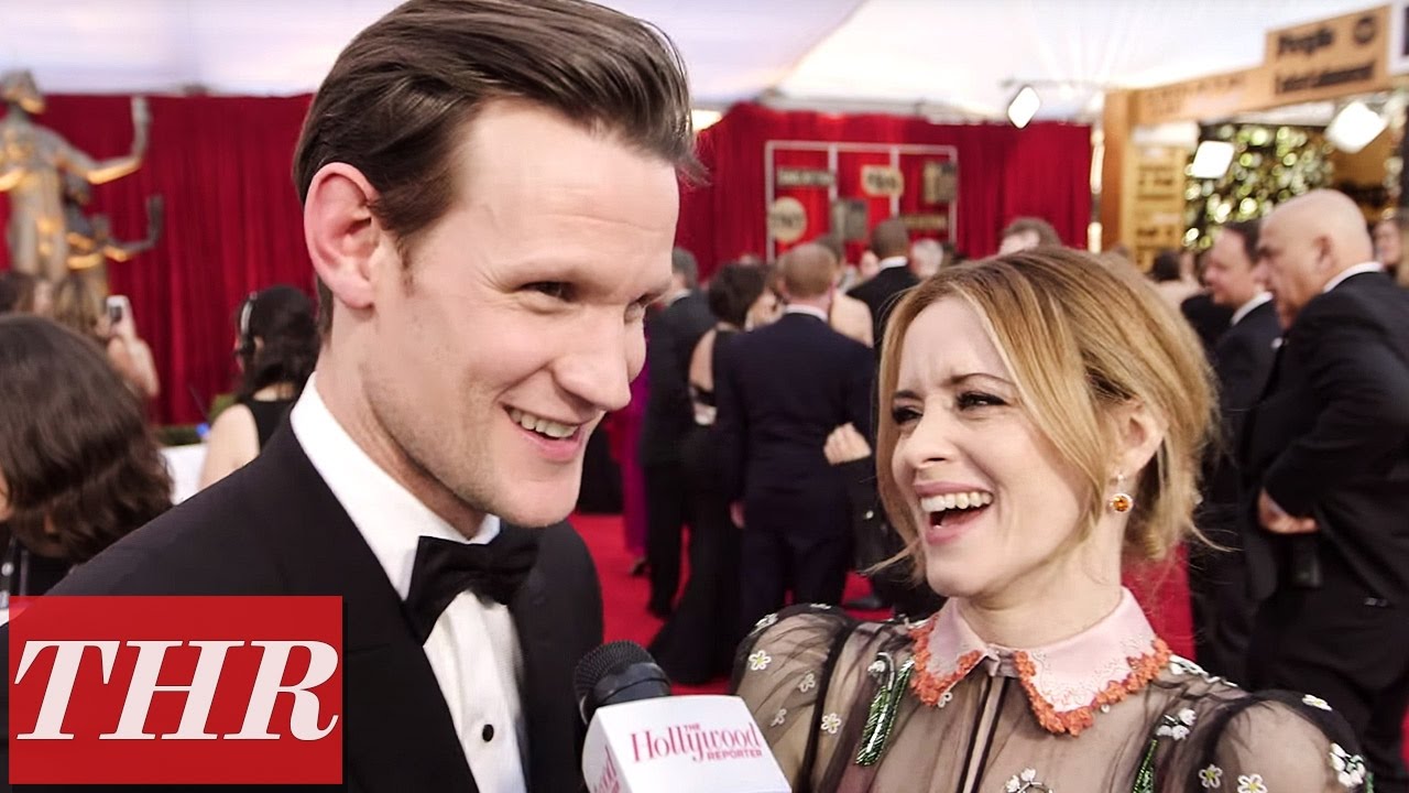 Matt Smith & Claire Foy Play 'First, Best, Last, Worst' on the Sag Awards Red Carpet | THR