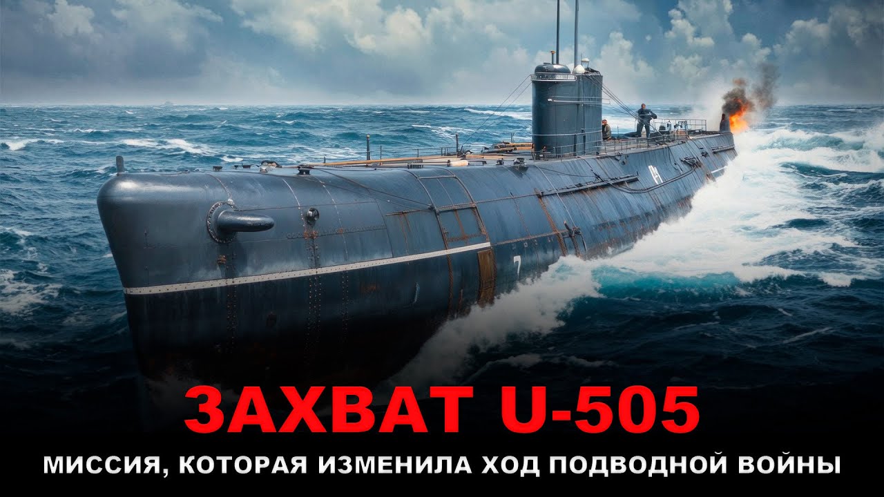 ПЛЕНЕНИЕ U-505, ЕДИНСТВЕННОЙ подлодки, захваченной США в океане
