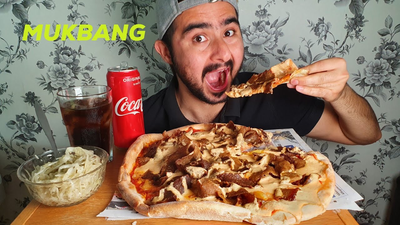 Svenska mukbang | Äter Sveriges bästa kebab pizza någonsin