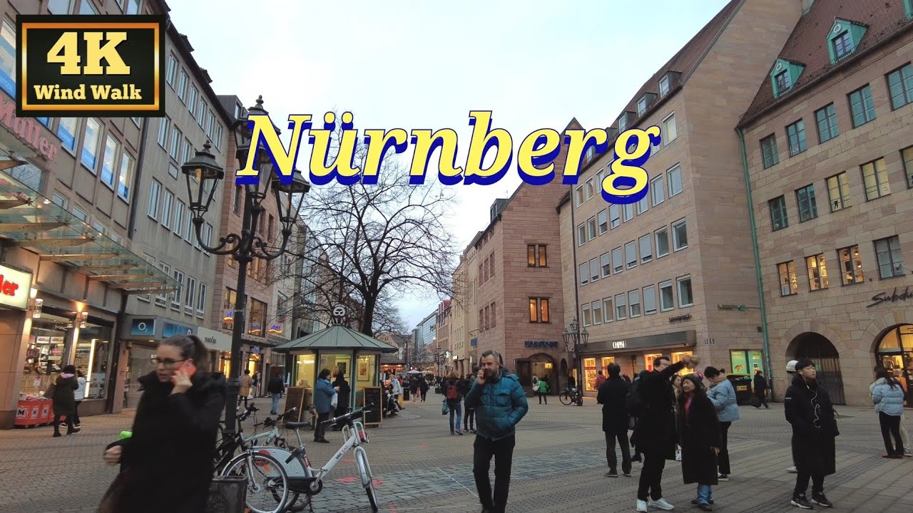 4k wind walk 5.02.23 N&uuml;rnberg, Spazierg&auml;nge, die Gesch&auml;fte #2023 #germany #walkthrough #4k #city