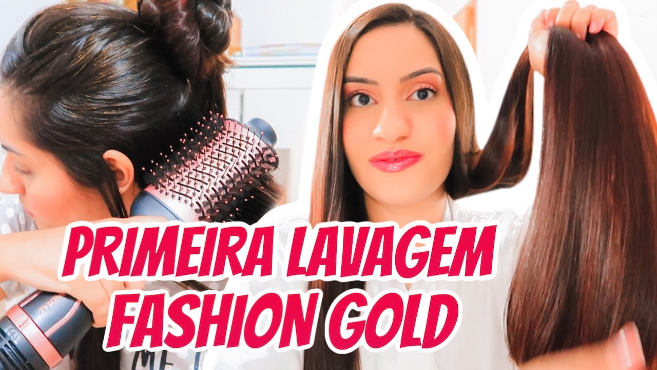 1° SEMANA DIÁRIO CAPILAR | PRIMEIRA LAVAGEM PROGRESSIVA FASHION GOLD! // Nicole Vieira