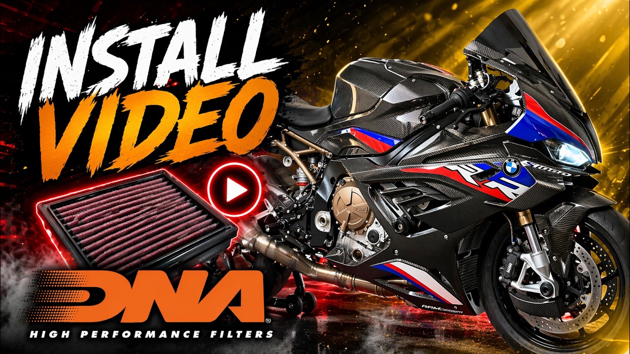 Установка воздушного фильтра DNA на BMW S1000rr 2022 года