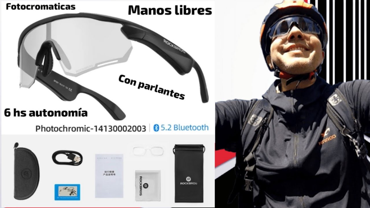 #NEW #REVIEW #bluetooth #ROCKBROS #ARGENTINA GAFAS ROCKBROS FOTOCROMATICAS SP251 PARLANTES INCLUIDOS