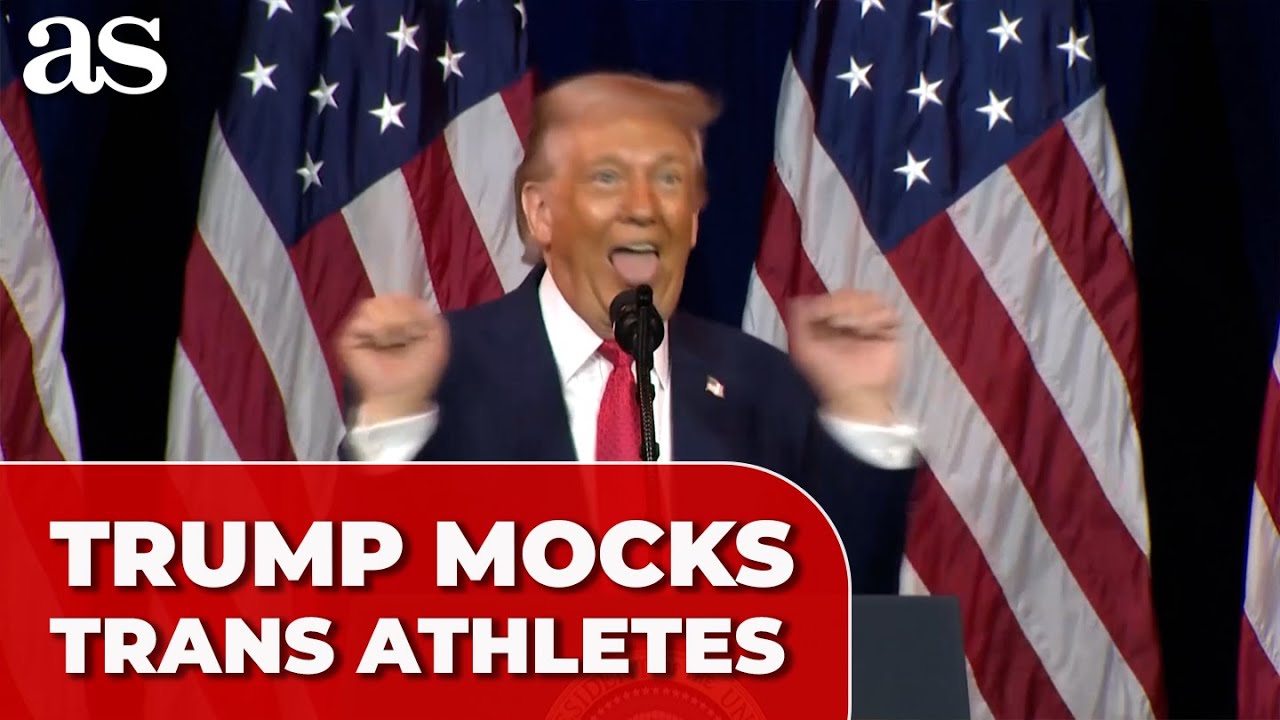 TRUMP sparks controversy after MOCKING TRANS ATHLETES in AWKWARD MOMENT