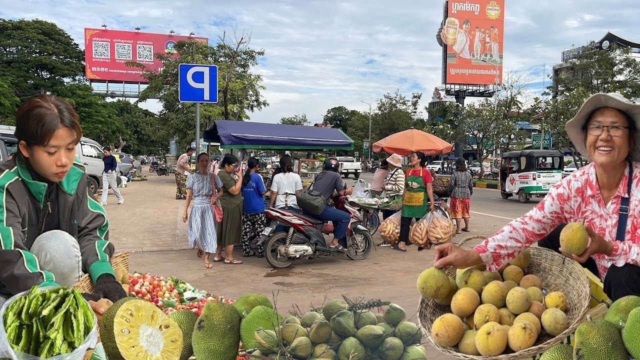 Siem Reap Market & Fresh Market Food And People Activities #valentine's day