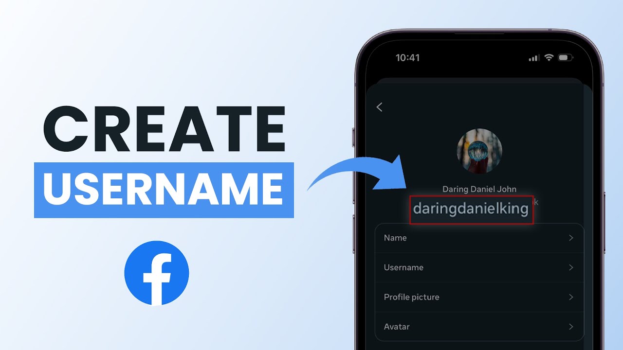 Как создать имя пользователя на Facebook?