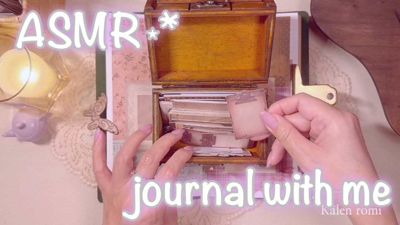 ASMR⋆* |ずっと一緒ね、コラージュ🐶🐱| collage | scrapbooking | journal with me