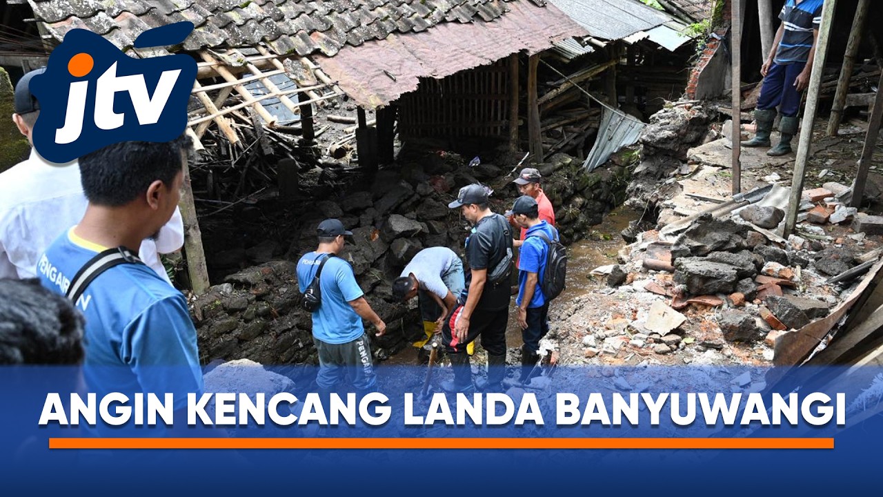 ANGIN KENCANG LANDA BANYUWANGI SEBABKAN POHON TUMBANG DI 13 TITIK LOKASI