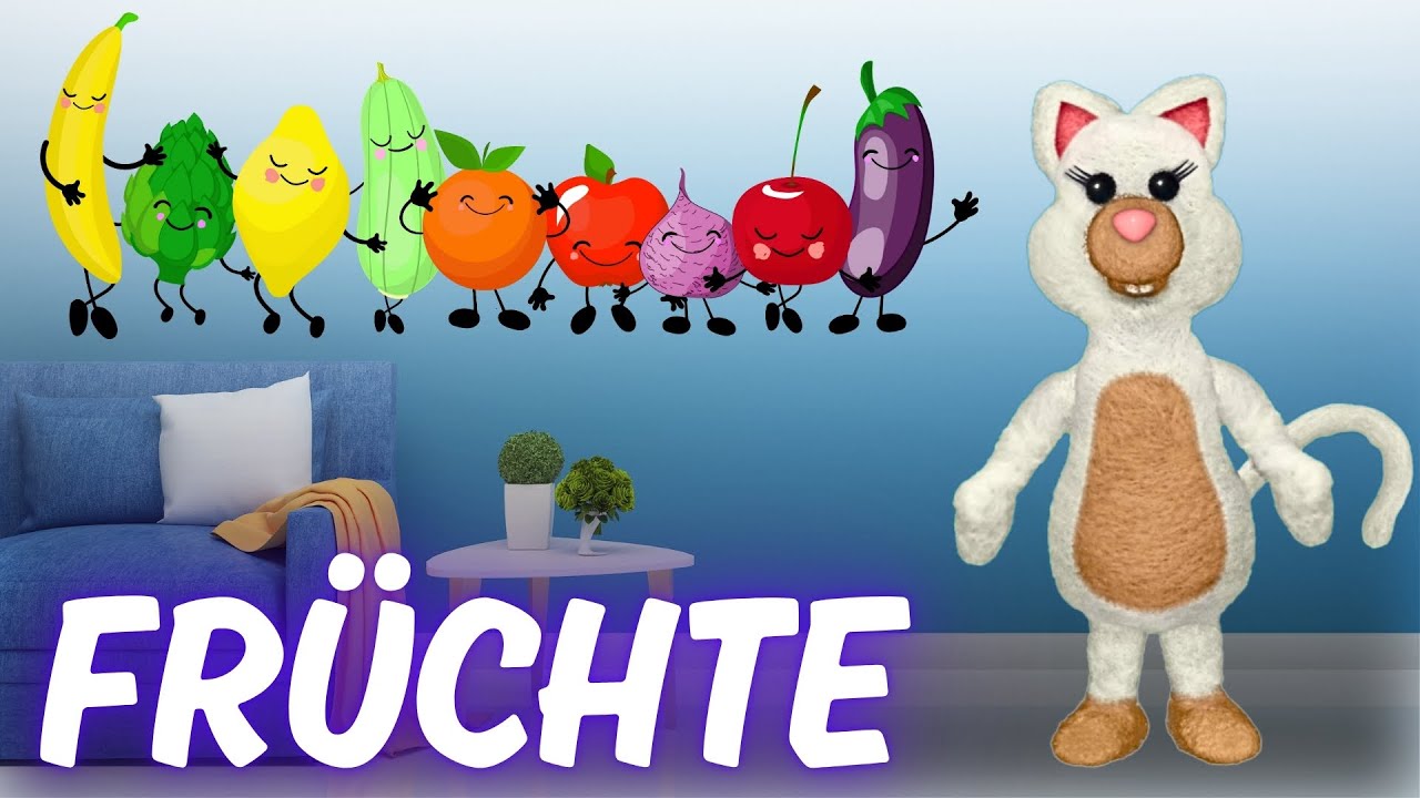 Lerne Obst auf Deutsch | Almanca Meyveler &Ouml;ğren | Kinder Deutsch lernen