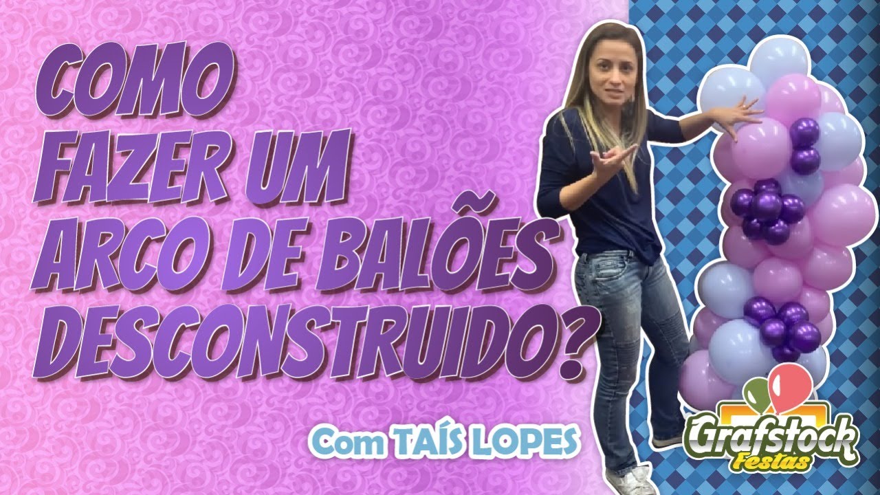 Como fazer um arco de balões desconstruído? @tanacabana