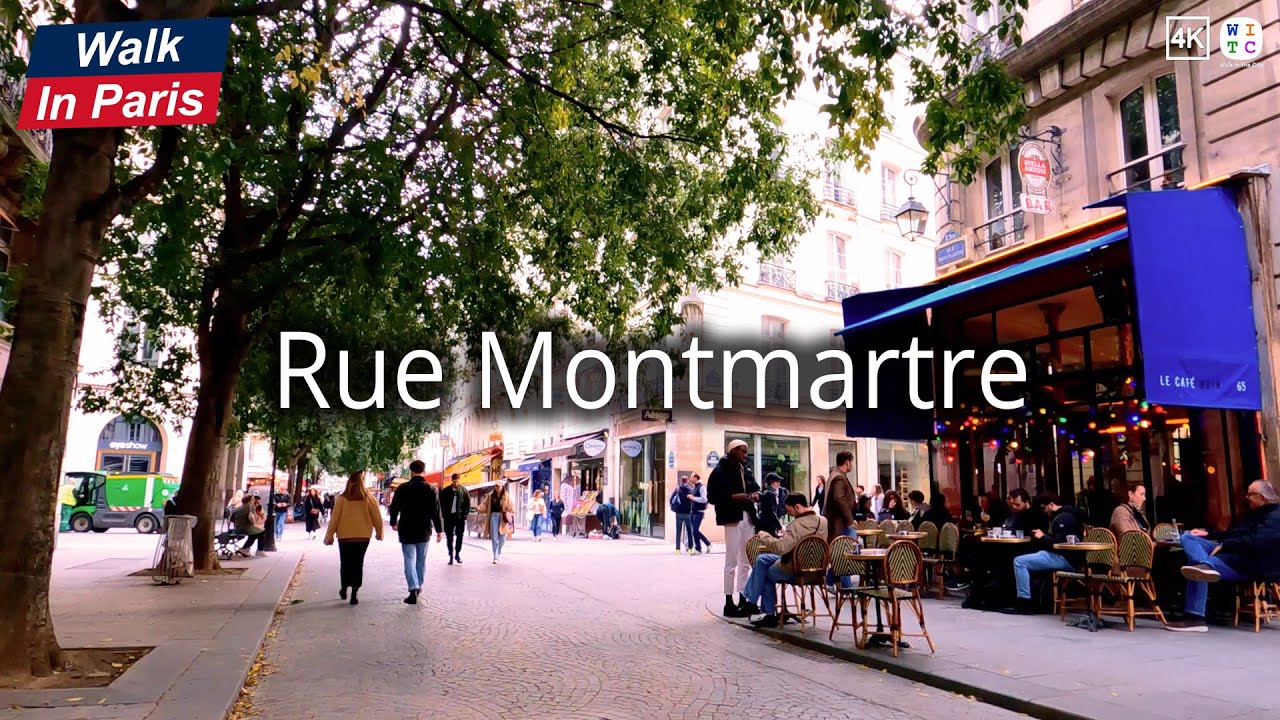 Rue Montmartre (4K) | Paris Walking Tour
