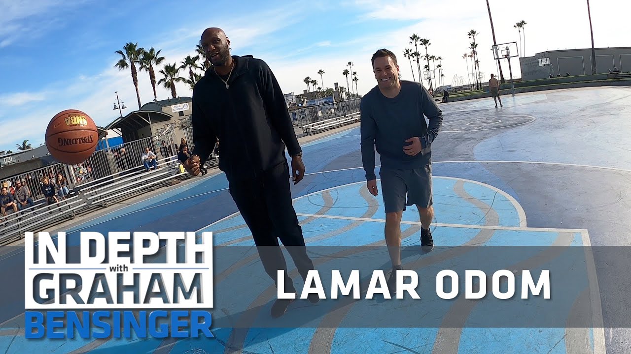 Lamar Odom at the Venice Beach basketball courts