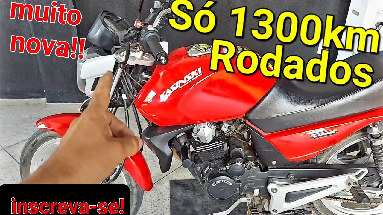 Um achado kasinski comet 150 com apenas 1300km rodados