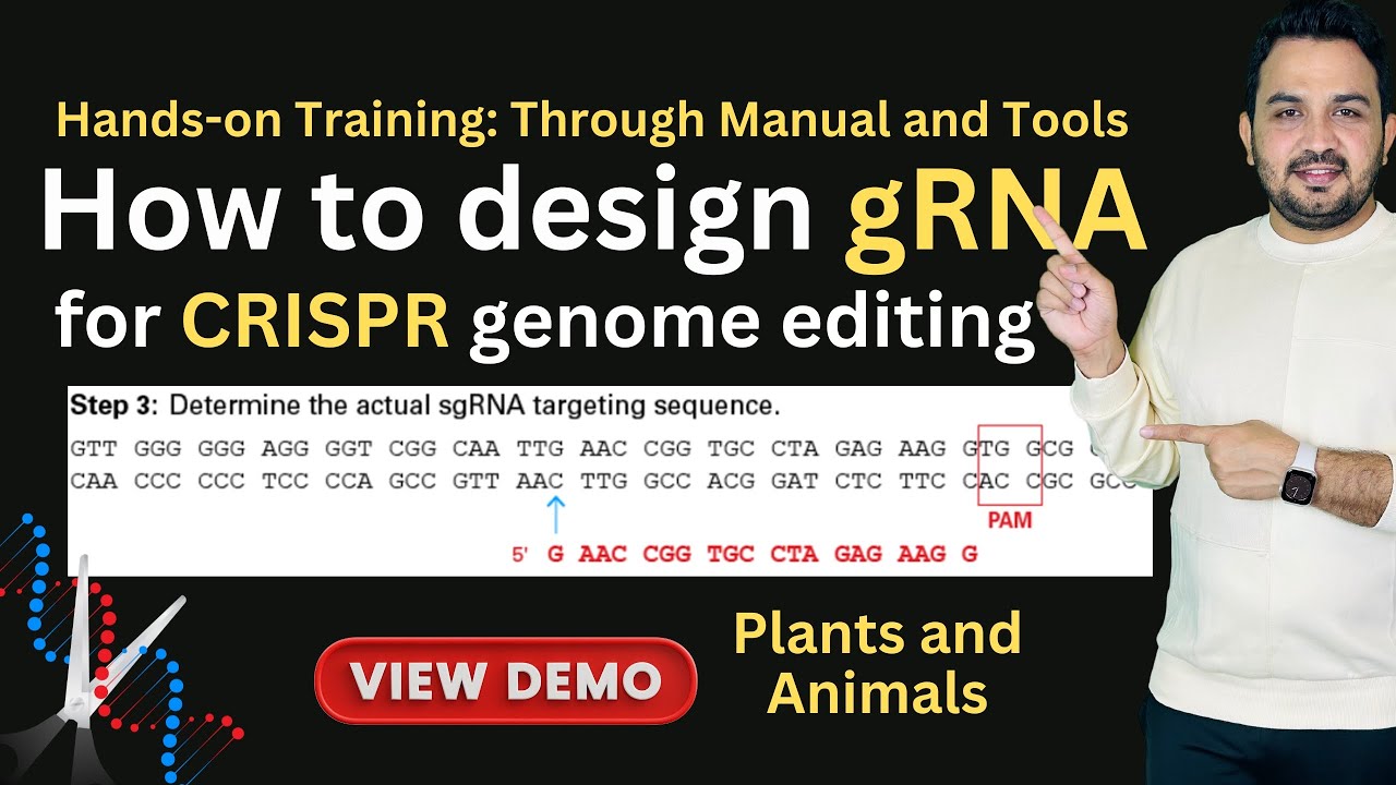 How to design gRNA for CRISPR genome editing? Hands-on training
