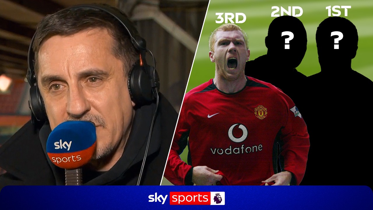 Gary Neville's TOP five greatest Premier League central midfielders of all-time