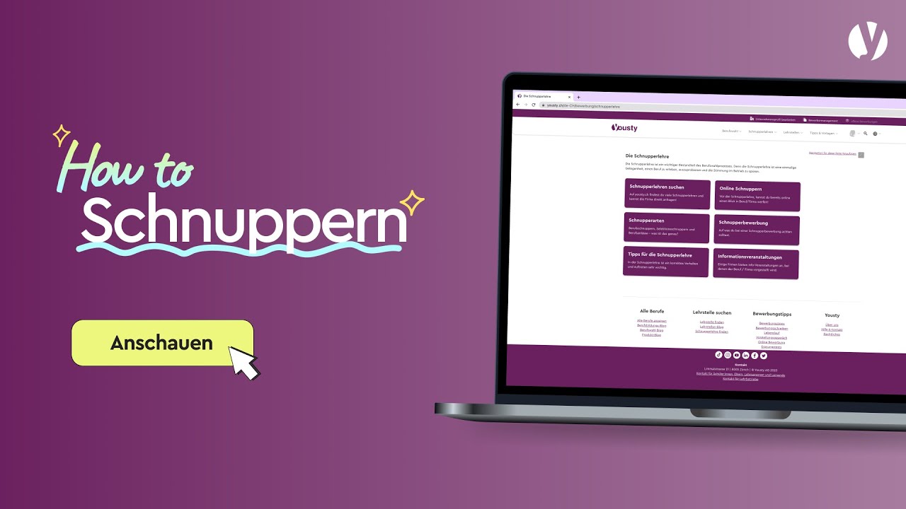 Wie schnuppere ich richtig? | Bewerbungstipps | Yousty
