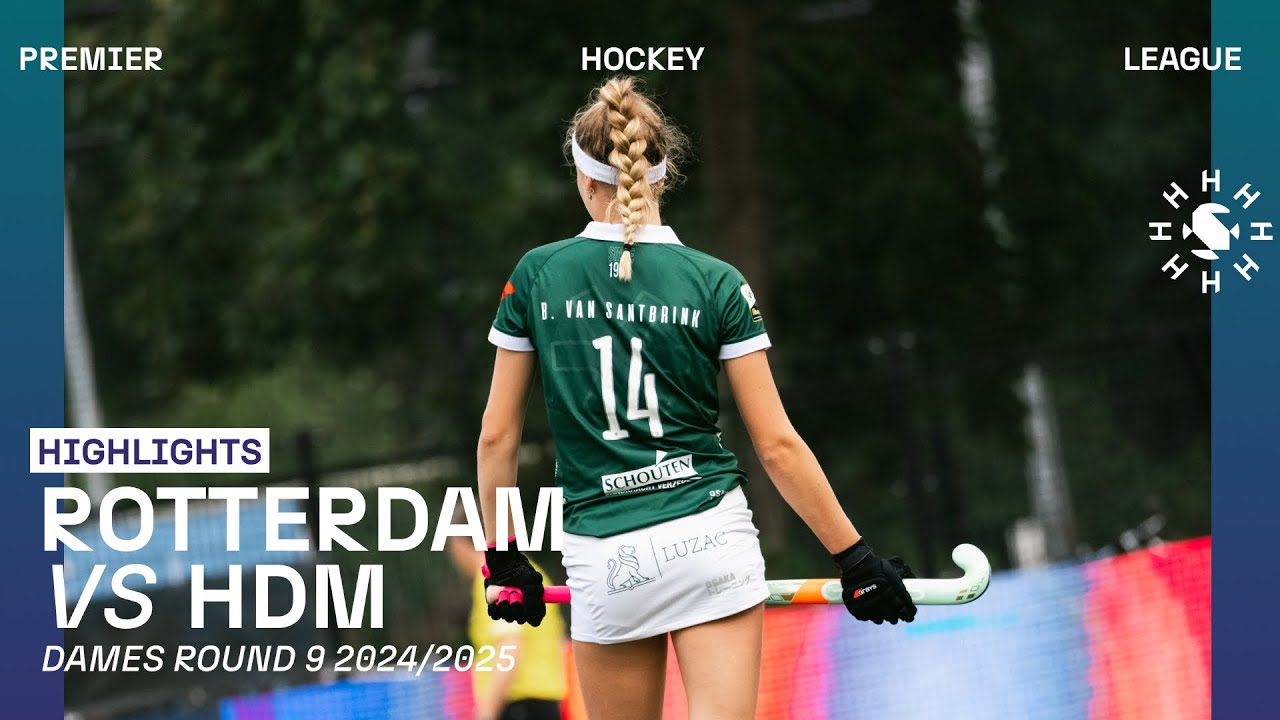 Rotterdam - HDM 🏑 Tulp Hoofdklasse Dames ‘24/’25 RONDE 9 | Samenvatting