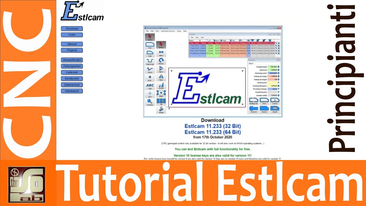 CNC Tutorial come creare il gcode con Estlcam per principianti