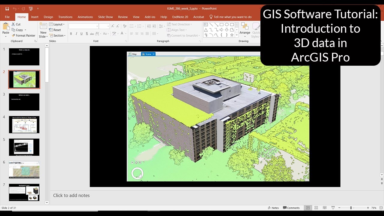 GIS Software Tutorial: Introduction to 3D Data in ArcGIS Pro #GIS #Maps #3D