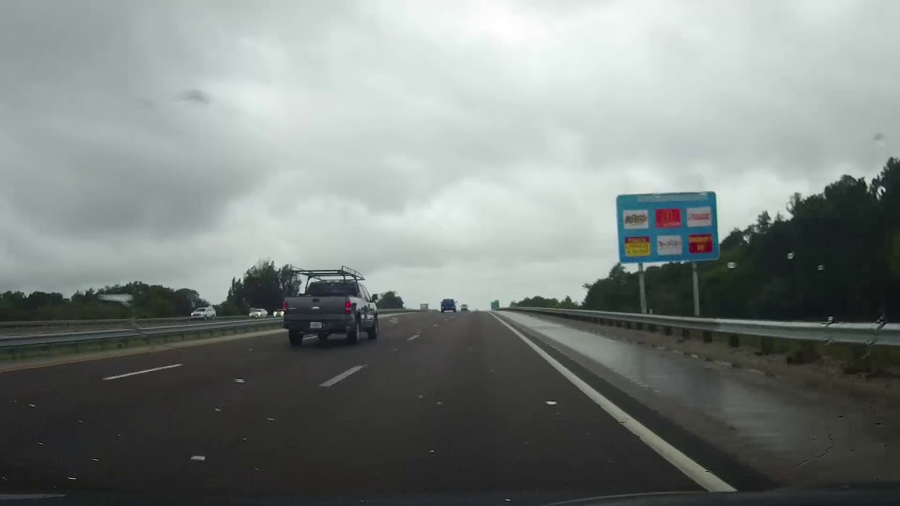 Driving from Fort Myers to Tampa, Florida (timelapse)