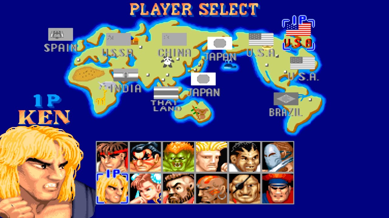KEN Longplay: Street Fighter 2 Champion Edition ( Hardest ) - 4K 60 FPS