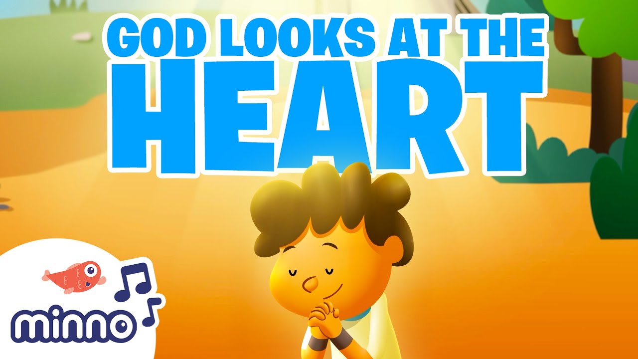 God Looks at the HEART ❤️ (A Song About David) 🎵 | Bible Songs for Kids
