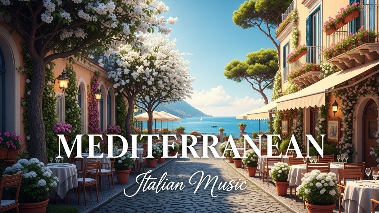 Relaxing Music & Mediterranean Coast Views 🏡🌊 Chill Mediterranean & Italian Vibes