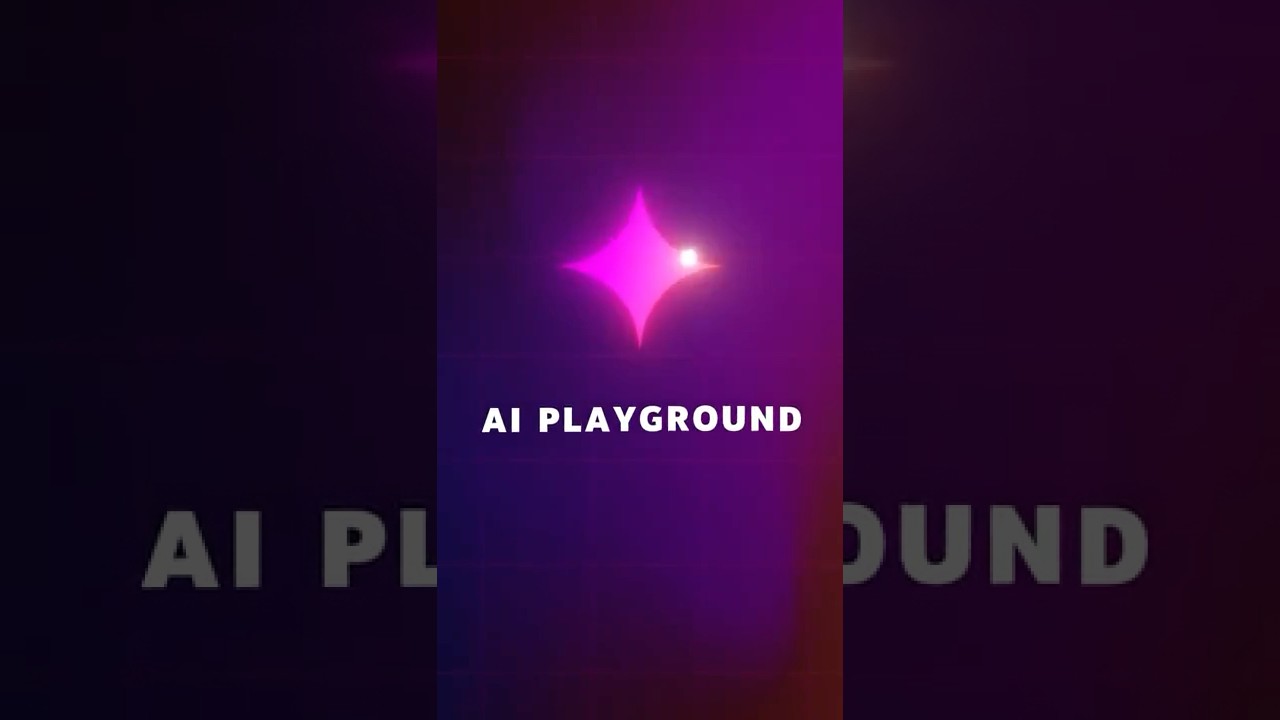 Create with AI Playground on YouTube Shorts 🪄