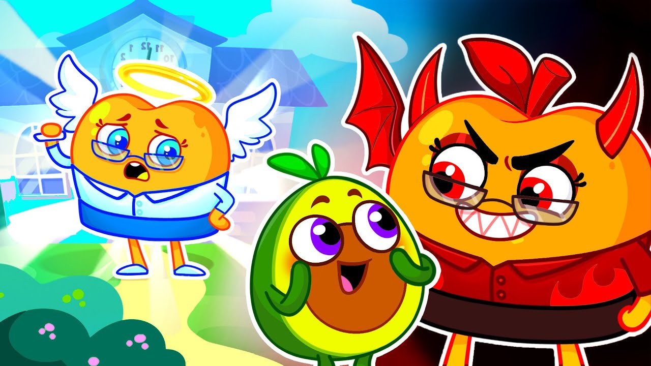 Demon Teacher vs Angel Teacher 😇😈 | Good Habits for Kids | Funny Cartoon | Pit & Penny Stories