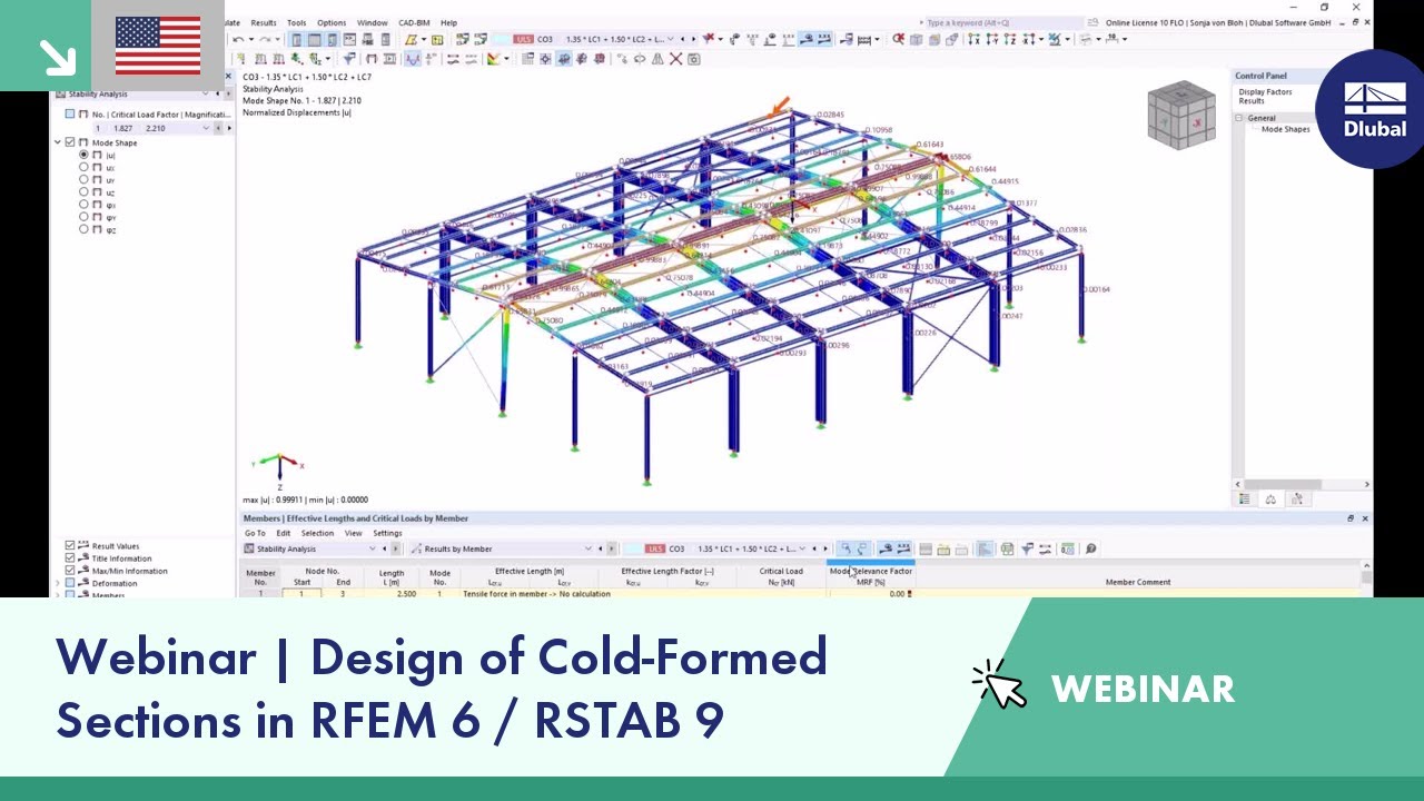 [EN] Вебинар | Проектирование холодногнутых профилей в RFEM 6 / RSTAB 9