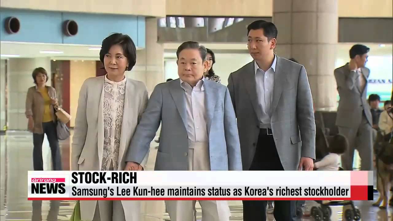 Samsung′s Lee Kun－hee maintains status as Korea′s richest stockholder 

주식 1위 이건