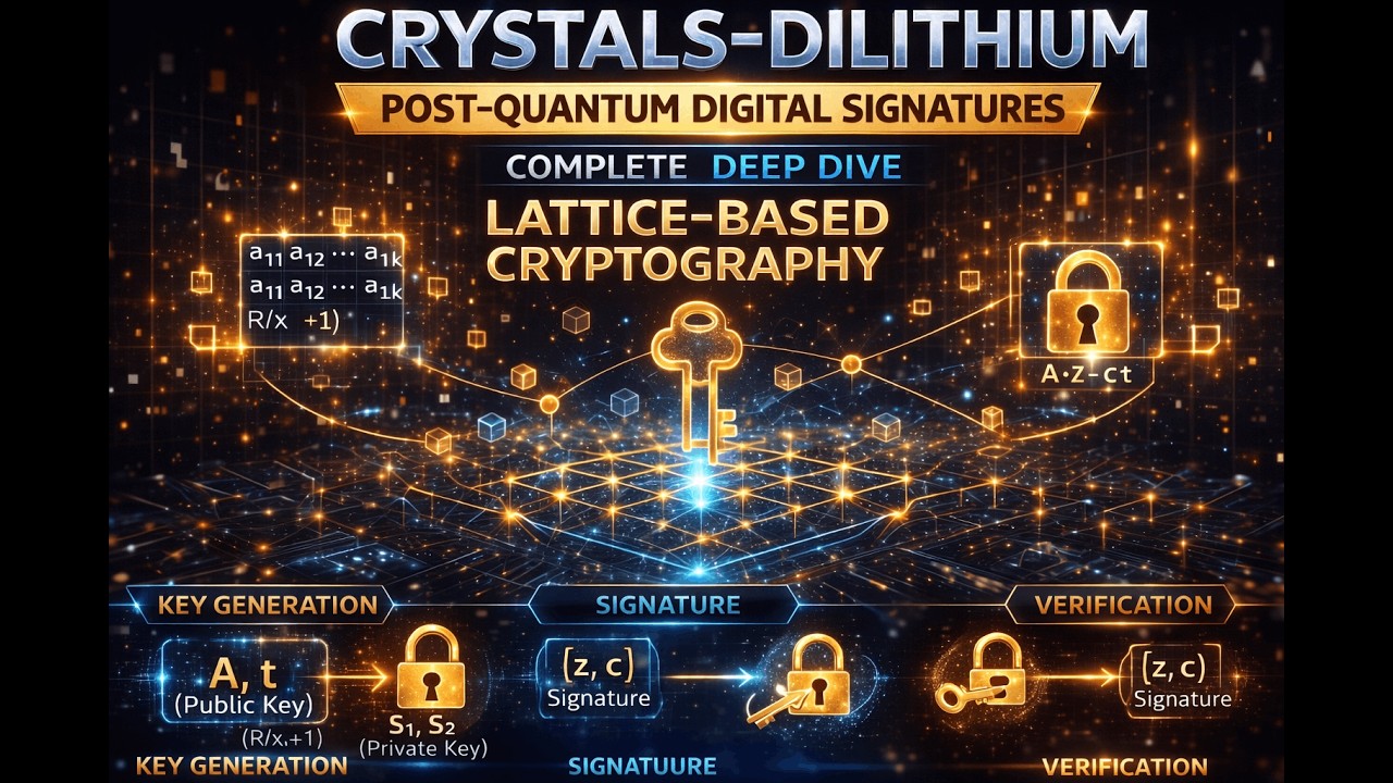 CRYSTALS-Dilithium Explained – Post-Quantum Digital Signatures Deep Dive