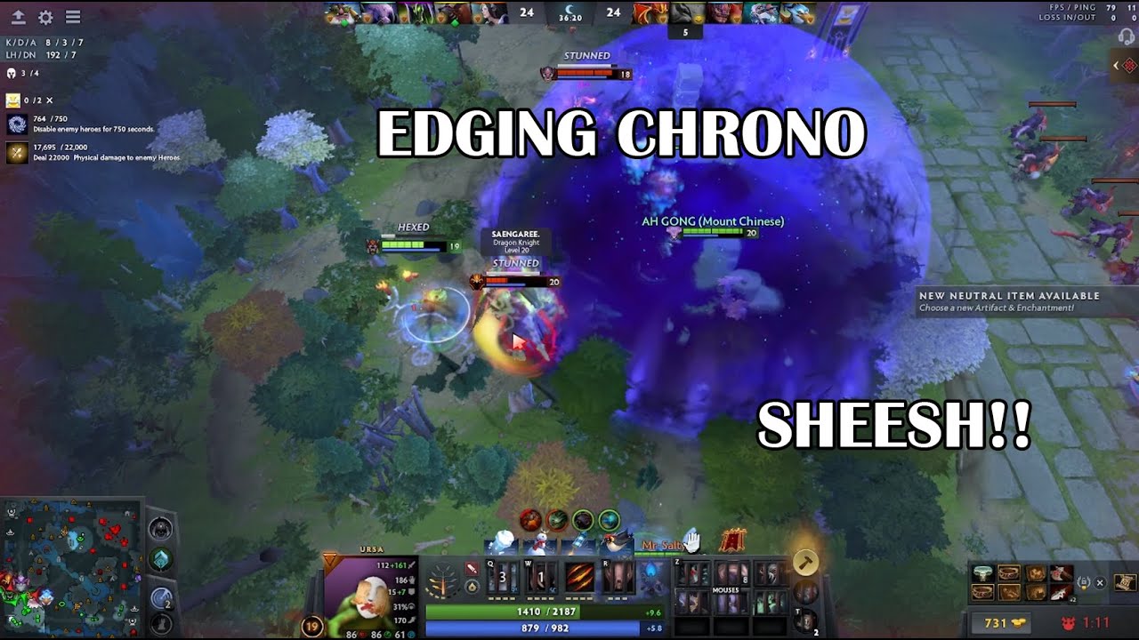 We love 1 hour dota: Hair ball chrono