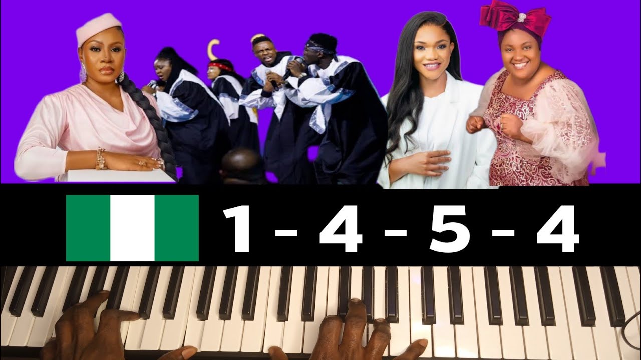 Popular Gospel songs that use 1-4-5-4 chord progression for Beginners!!!