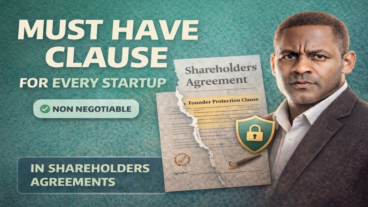 Founder Protection Clause, The Shareholders Agreement That Saves Founders