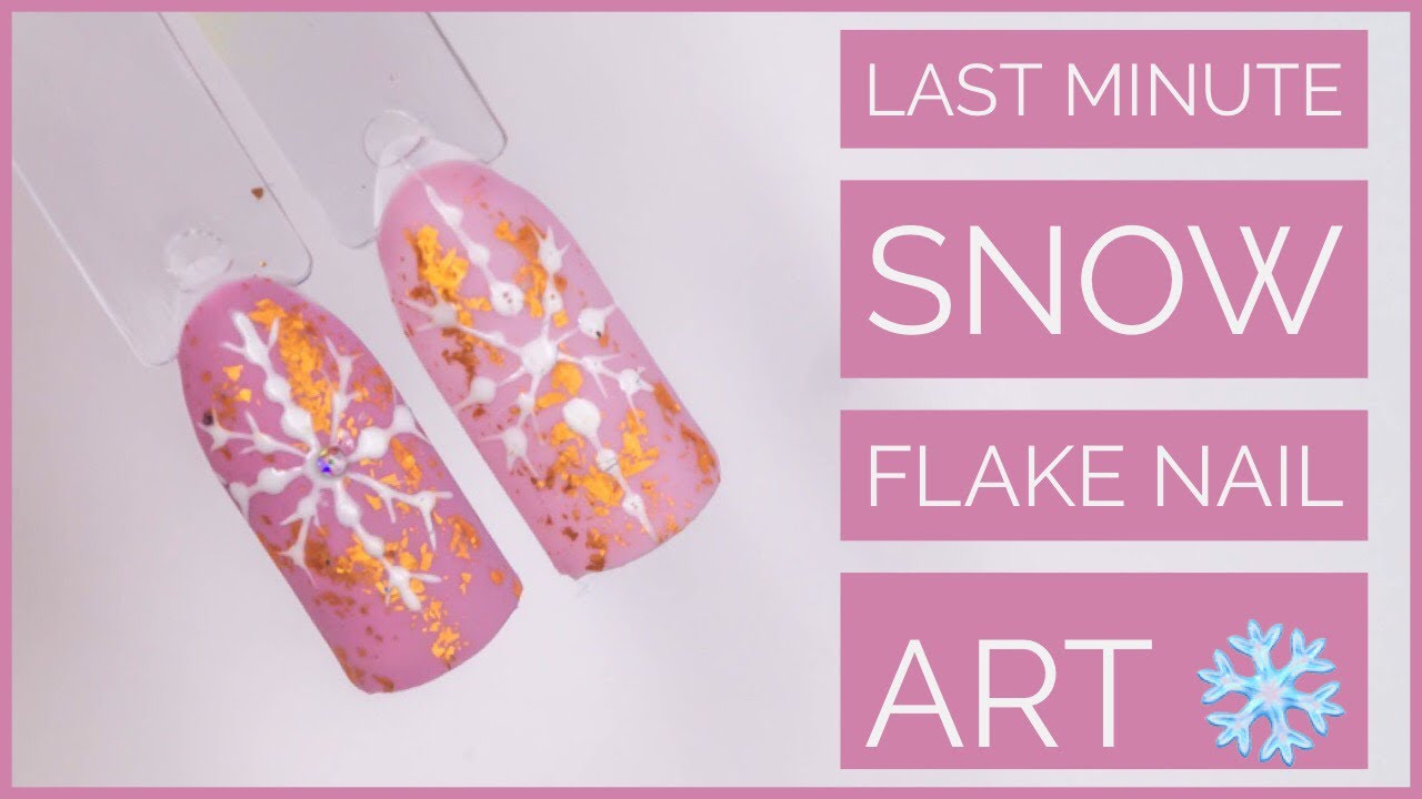 Christmas Nail Art Tutorial 🎄 | Snow Flake Nail Art | Last Minute Tutorial