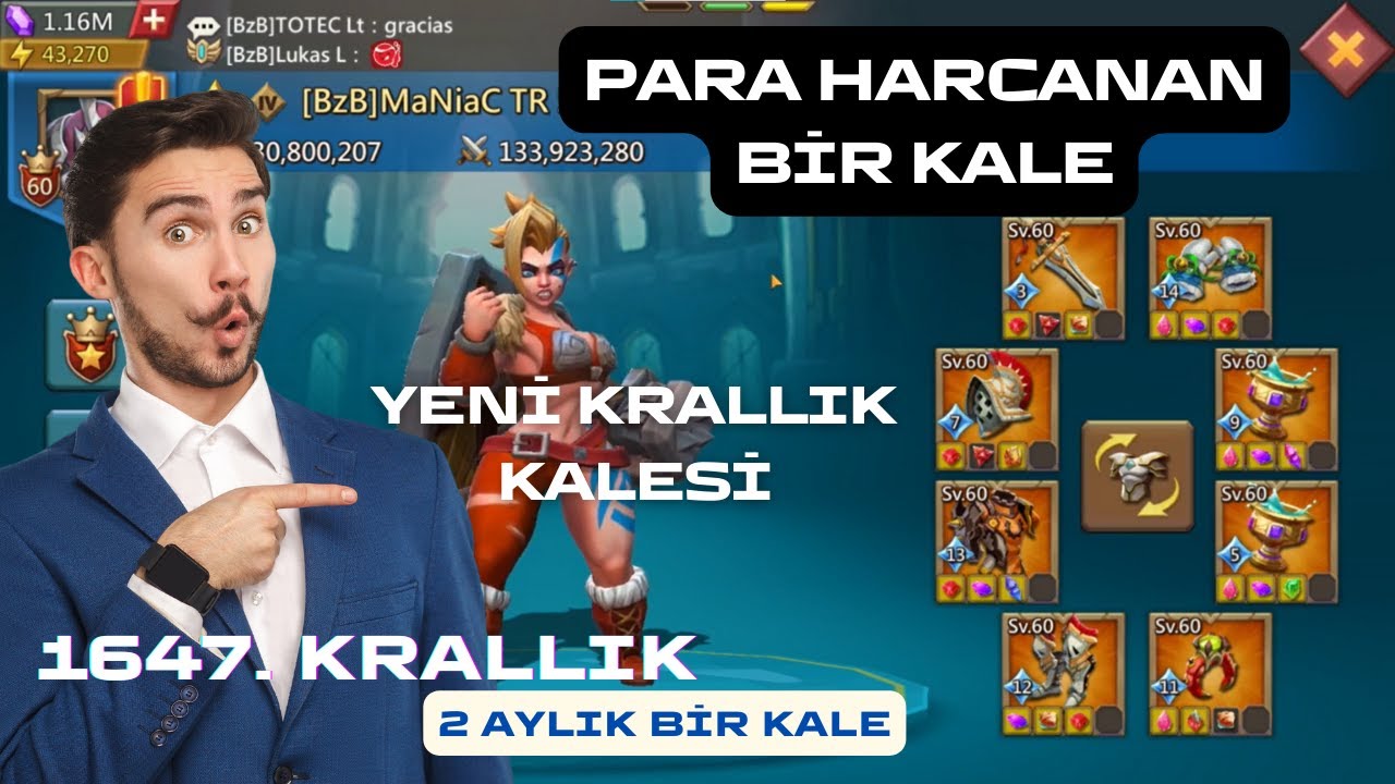 2 AYLIK KAPTAN KALE - M&Uuml;THİŞ Y&Uuml;KSELİŞ - LORDS MOBİLE  #lordsmobilet&uuml;rkiye #lordsmobilet&uuml;rk&ccedil;e