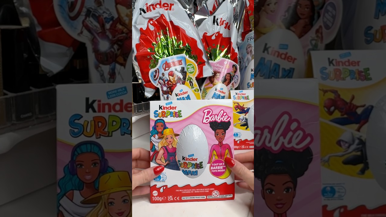 Barbie Kinder Surprise Maxi Egg💖#asmrshorts#kindereggs#surpriseeggs #barbiekinderegg#kindersurprise