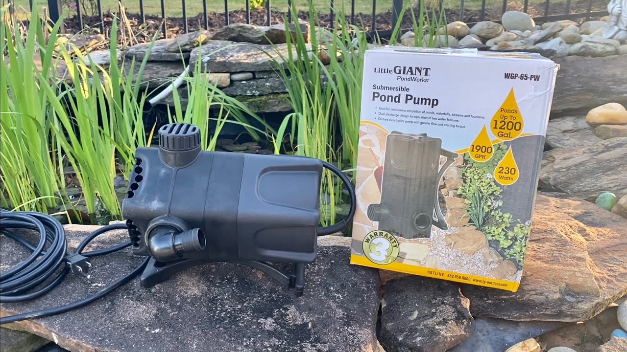 Little Giant Submersible Pond and Waterfall Pump REVIEW
