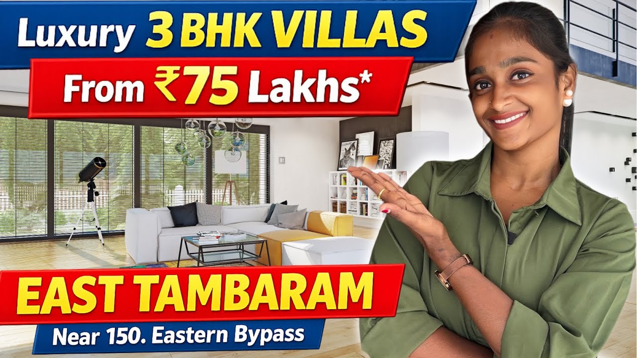 Tambaram East la Land Sale 🏡 775 Sqft Plots | Villas @ ₹75 Lakhs