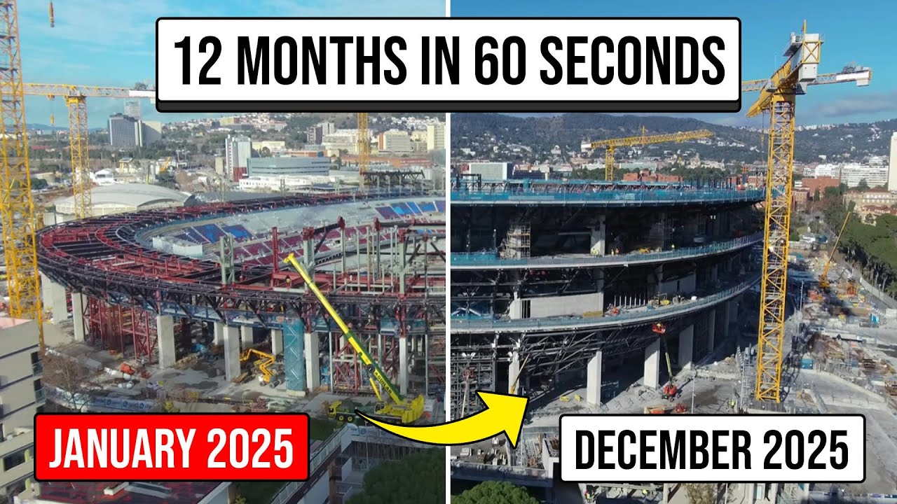 Camp Nou in 2025: 12 Months of Transformation in 60 Seconds