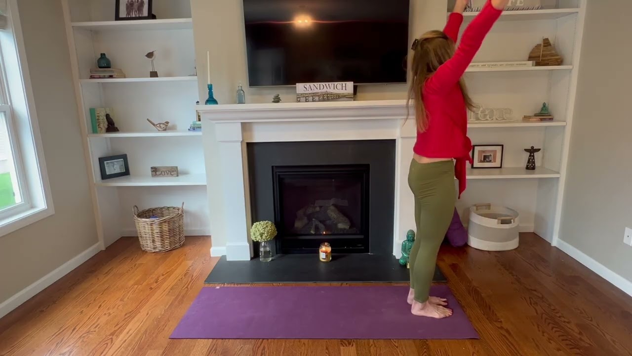 Slow Moving Autumn Yoga for Whole Body 35 Minute Release Tension and Feel Calm and Grounded