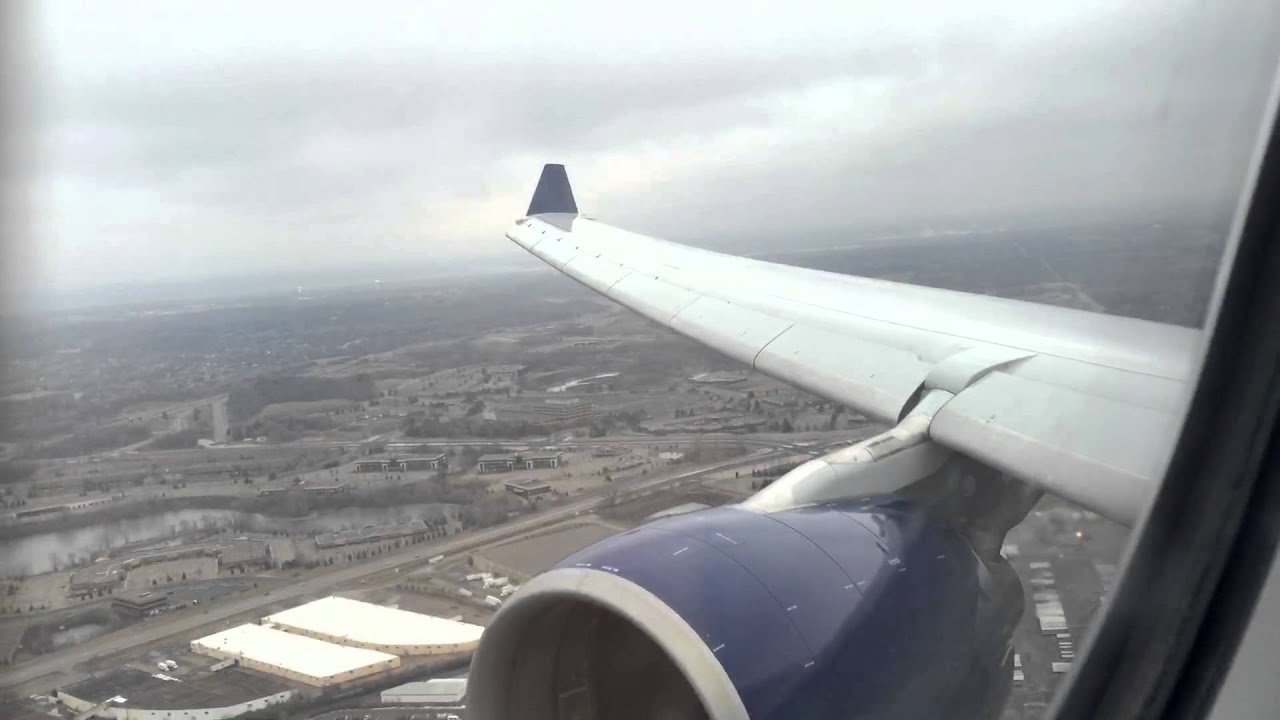Super Soft A330 Landing - Breathtaking View from Delta A330 Landing Minneapolis MSP from Paris CDG