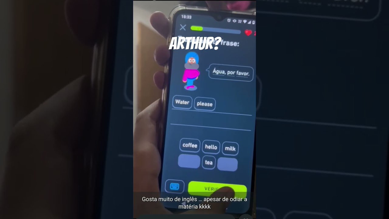 🧒🏾🤳🏾 Arthur como est&aacute;?