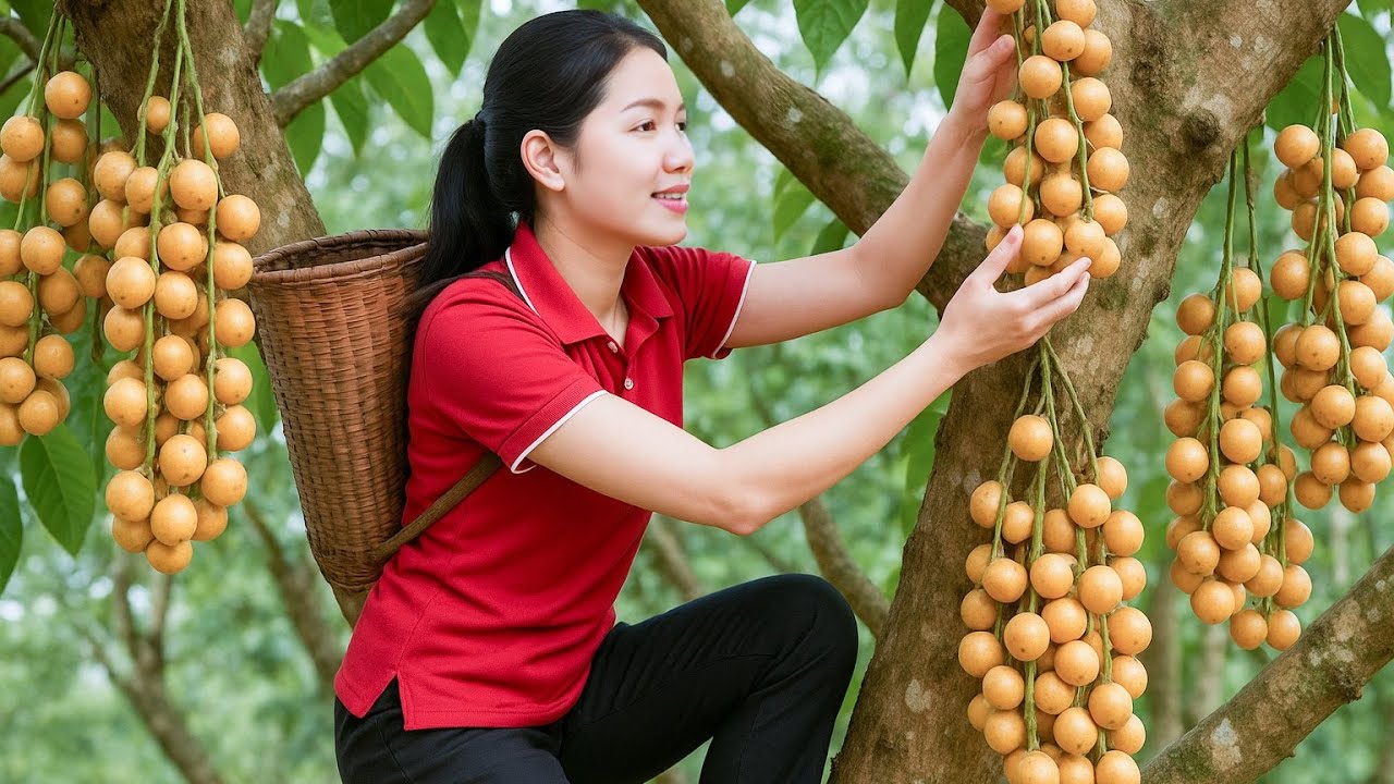 How To Harvest GIANT Baccaurea And Figs At Height | Farm Life Tropics