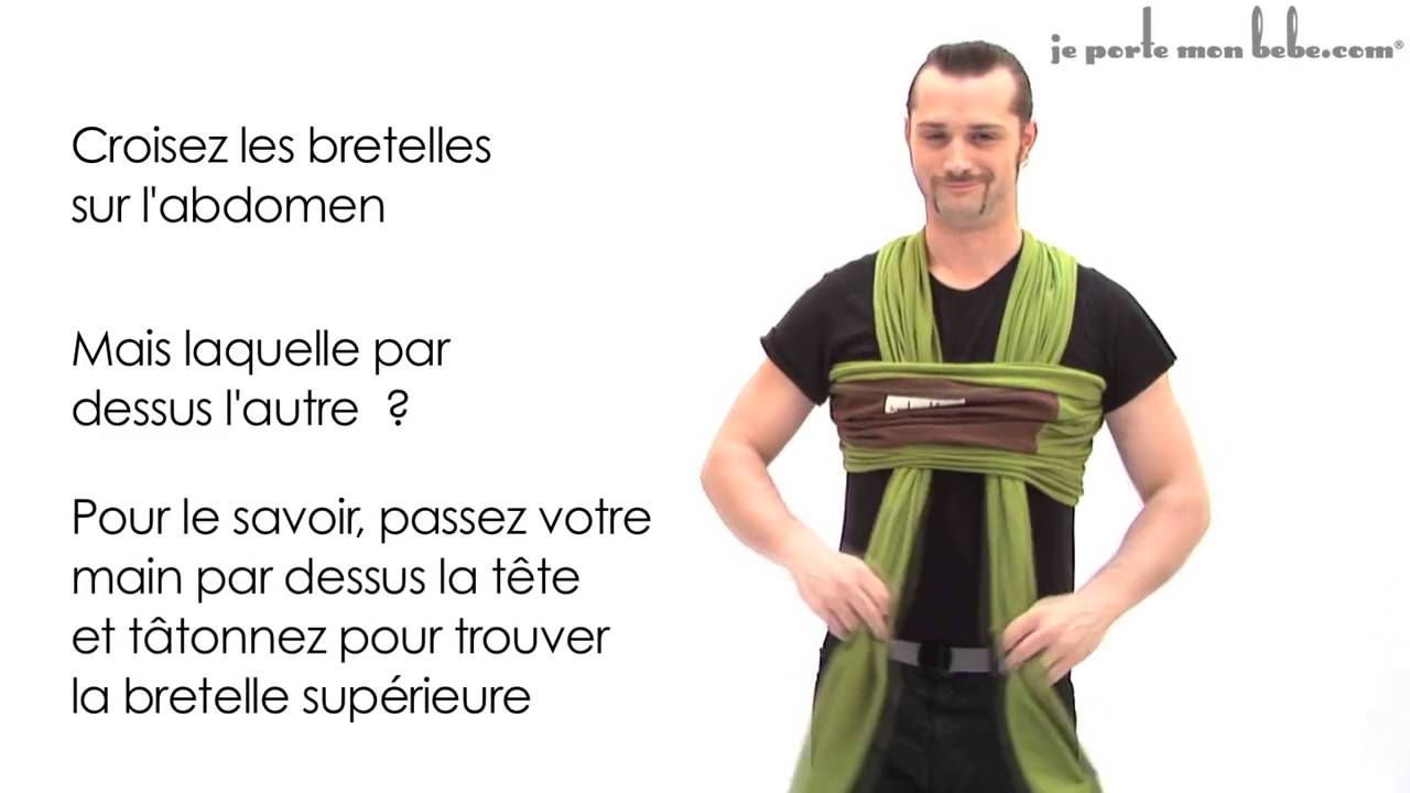 Echarpe de portage JPMBB L'Originale - Nœud de Base - Je Porte mon bébé