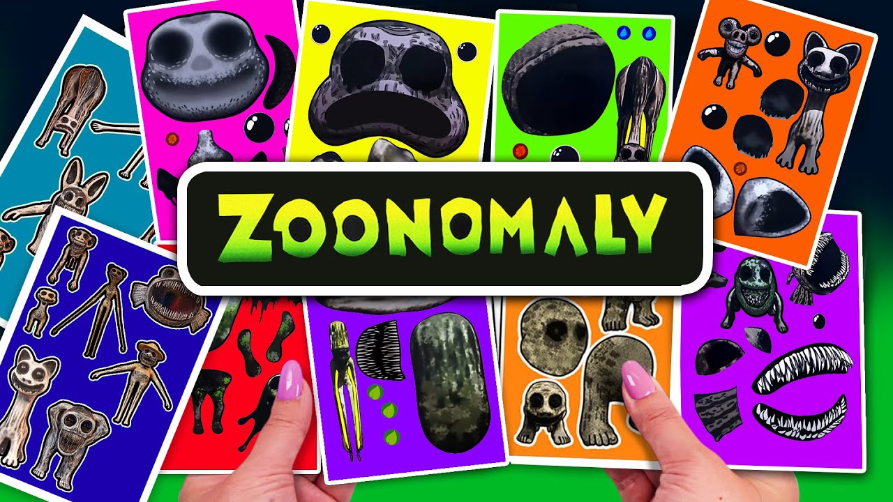 🎠paperdiy🎠 Decorate with Sticker Book 🎪 Zoonomaly 2 🎪 Zookeeper,Monster Elephant,Giant Fish #asmr