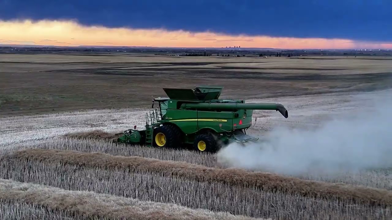 Fall Harvest Drone Footage - Albertina Farms, M.D. of Foothills, Alberta