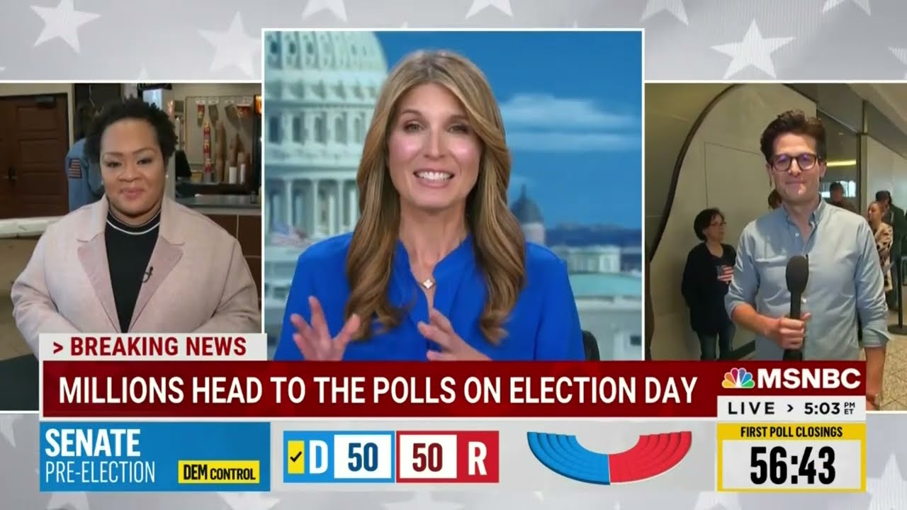 MSNBC's 2022 Election Night Coverage - 5pm to 8pm [No Commercials]