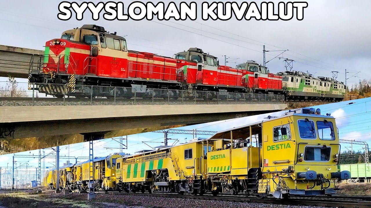 Syysloman kuvailut - Harvinaisia veturisiirtoja & Työjunia